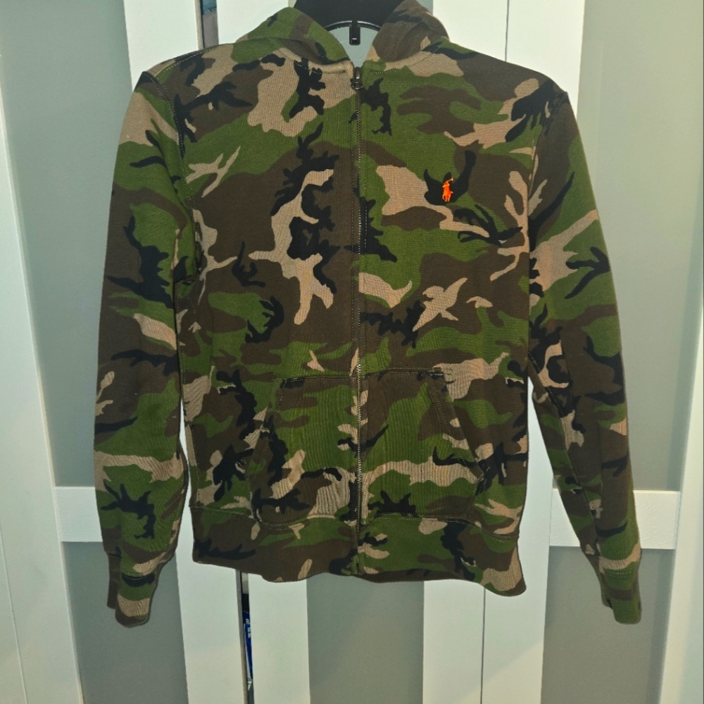 Ralph Lauren Camo Zip Up Hoodie